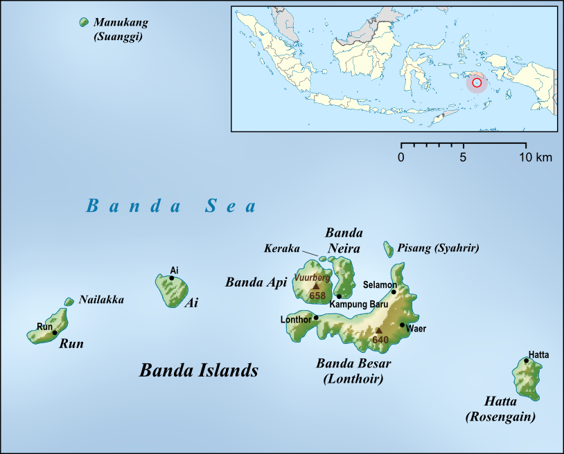 Banda Islands map
